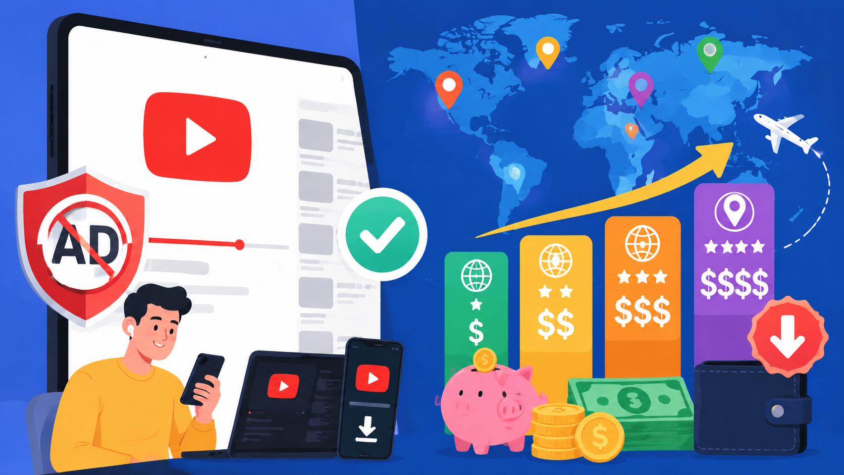 YouTube Premium 值得买吗？去广告功能深度评测及最便宜订阅方式
