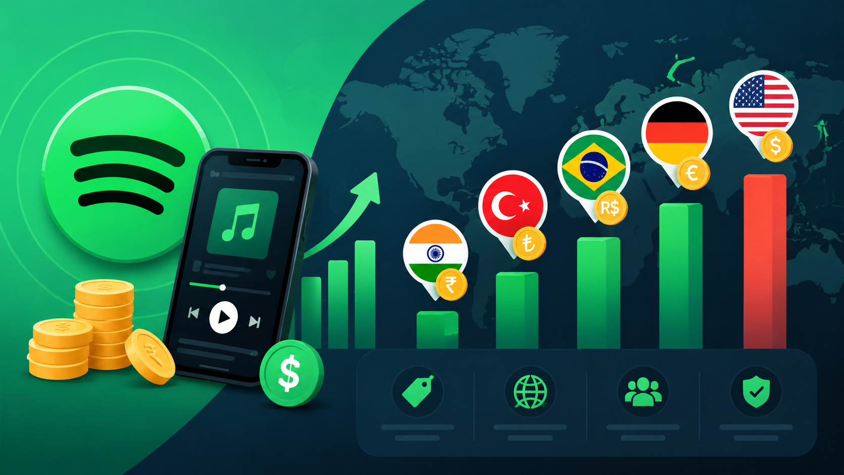 Spotify Regional Pricing 2024: Which Country Offers the Best Deal? Global Price Comparison
