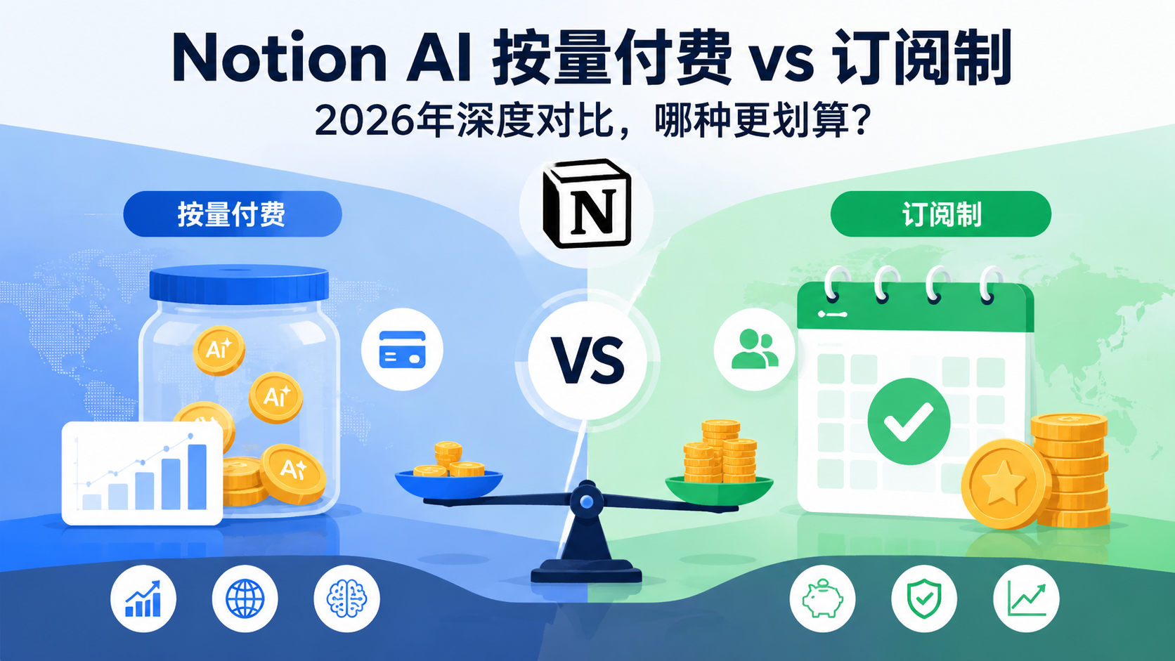 Notion AI 按量付费 vs 订阅制：2026年深度对比，哪种更划算