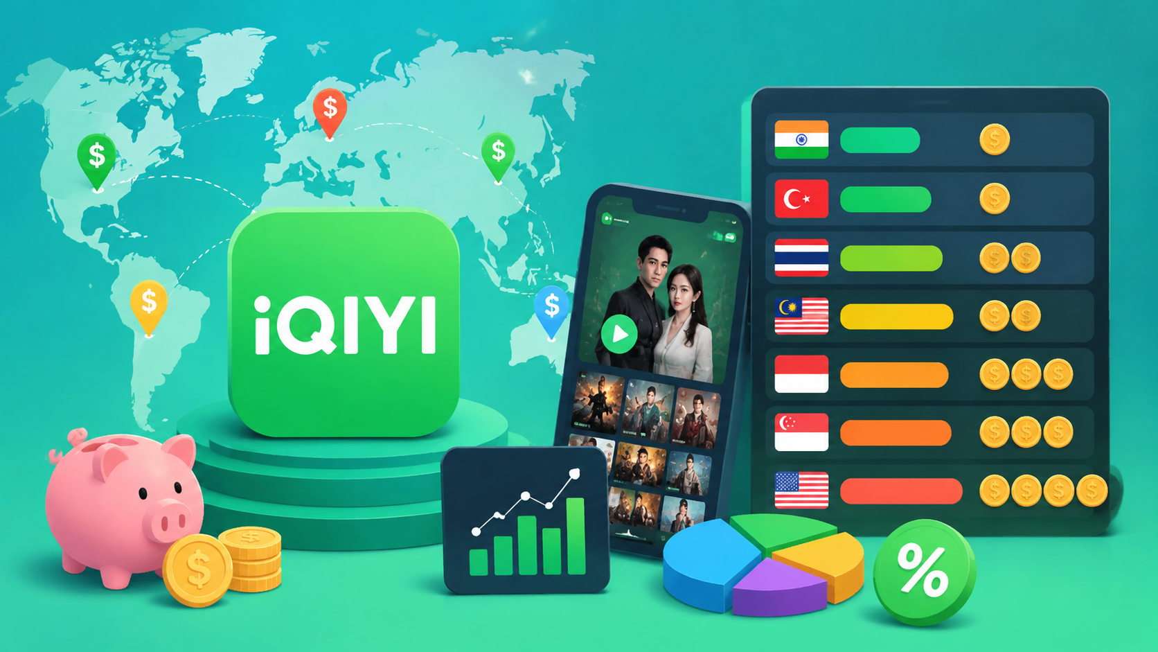iQIYI Video 全球订阅价格对比 2026：哪个地区最便宜？完整地区价格排行